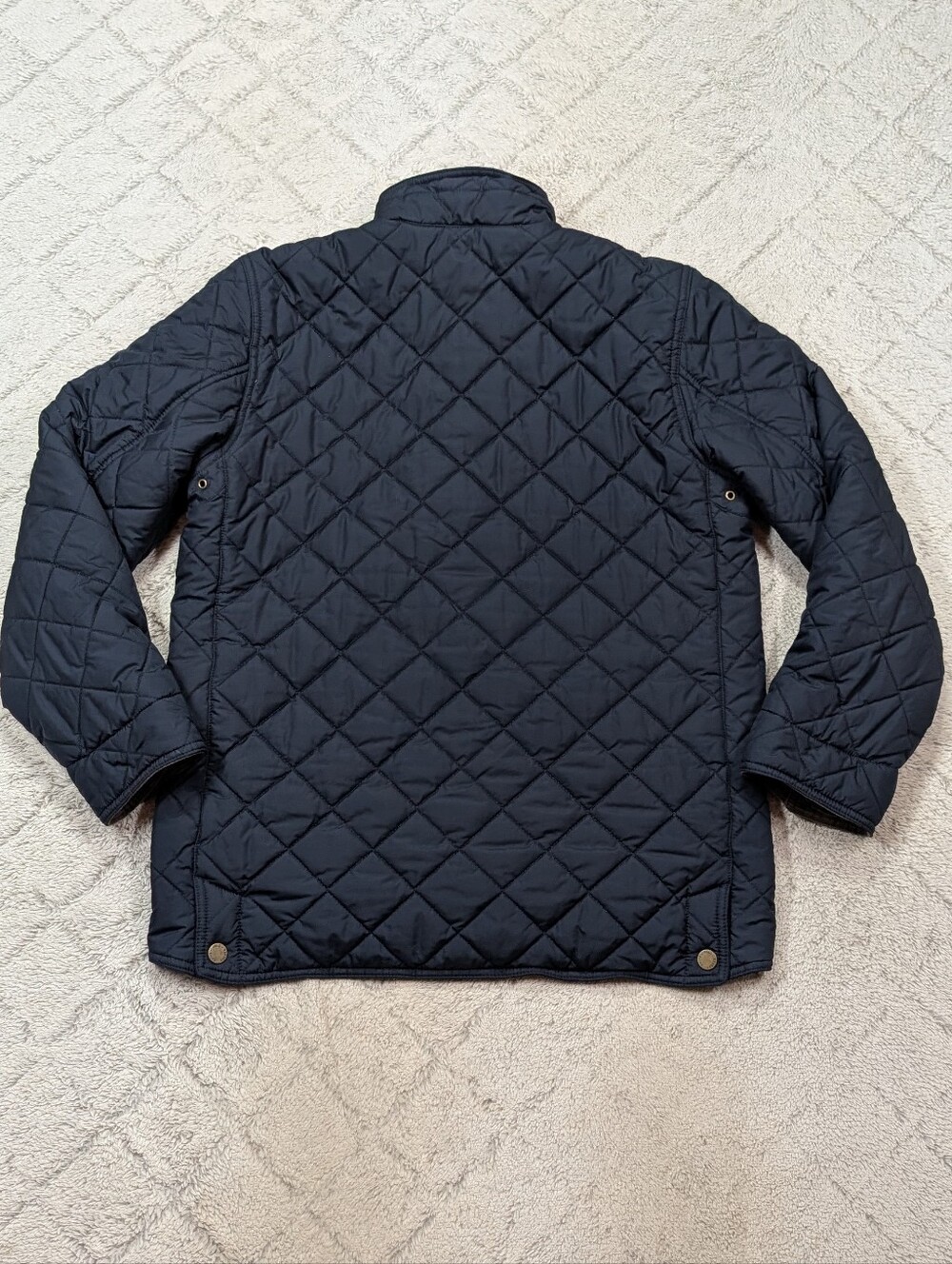 Polo Ralph Lauren Jacket Boy XL 18-20 Blue Navy Diamond Quilted Insulated - Picture 8 of 9